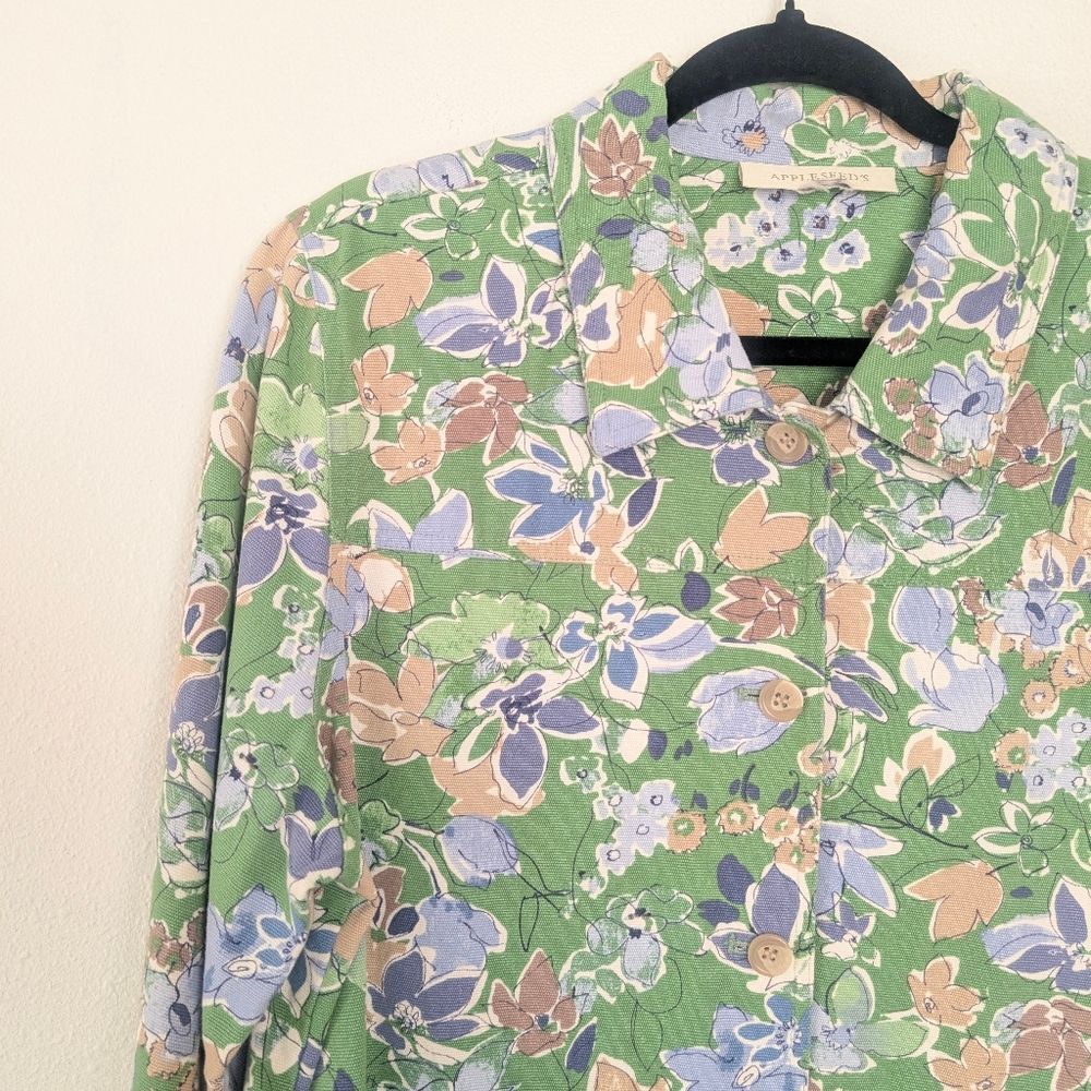 Appleseed’s Floral Print Cotton Twill Jacket Size XL - Picture 3 of 6
